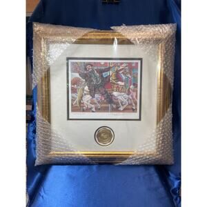 Emmitt Kelly Catch The Brass Ring Signed Clown Lithograph